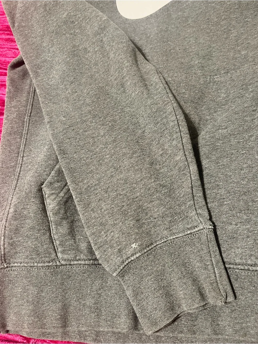Nike Gray Crewneck Hoodie with White Logo